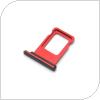 Sim Card Holder Apple iPhone 11 Red (OEM)