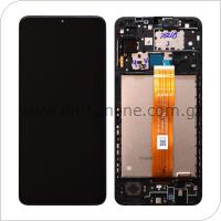 LCD with Touch Screen & Front Cover Samsung A125F Galaxy A12 Black (Original)