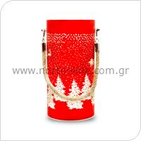 Christmas Lantern LED Forever Light FCL-10 Glass Red-Gold