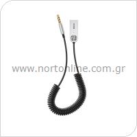 Audio Aux Cable Adapter Baseus BA01 3.5mm/Bluetooth 0,45m Black