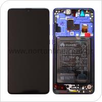 LCD with Middle Plate and Battery Huawei Mate 20 Twilight (Original)