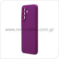 Θήκη Liquid Silicon inos Samsung A566B Galaxy A56 5G Velvet Μωβ