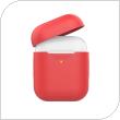 Θήκη Σιλικόνης AhaStyle PT02-F Apple AirPods Premium Κόκκινο