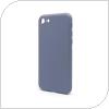 Θήκη Liquid Silicon inos Apple iPhone 8/ iPhone SE (2020) L-Cover Γκρι-Μπλε