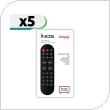 Remote Control inos Simply for Samsung, LG, Sony, Philips & Panasonic TVs (Ready To Use) (5 pcs)