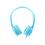 Wired Stereo Headphones Buddyphones Travel for Kids Blue