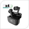 True Wireless Bluetooth Earphones Audeeo AO-EANC2 Black (4 pcs) (Easter24)