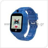 Smartwatch Forever See Me 3 KW-320 με GPS & Wi-Fi για Παιδιά Μπλε