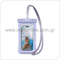 Universal Waterproof Case Spigen A610 for Smartphones up to 6.9'' Aqua Blue (1 pc)