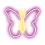 Neon LED Neolia NNE03 BUTTERFLY (USB & On/Off) Pink - Yellow