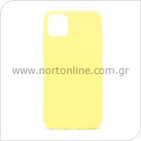 Θήκη Soft TPU inos Apple iPhone 11 Pro Max S-Cover Κίτρινο