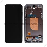 LCD with Touch Screen & Front Cover Samsung S711B Galaxy S23 FE Graphite (Original)