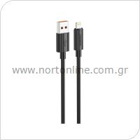 Καλώδιο Σύνδεσης USB 2.0 Foneng XS07 USB A σε Lightning 2.4Α 1.2m Μαύρο