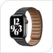 Λουράκι Devia Elegant Leather Apple Watch (38/ 40/ 41mm) Two-Tone Μαύρο