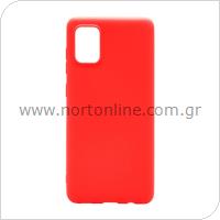 Θήκη Soft TPU inos Samsung A315F Galaxy A31 S-Cover Κόκκινο