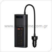 Car Inverter Baseus 12V to 220V & Dual Output USB A, USB C 150W BS-CI15-02 Black
