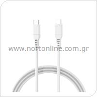 USB 2.0 Cable inos USB C to USB C 1m White