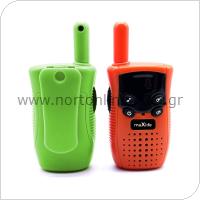 Walkie Talkie Maxlife MXWT-100 Πορτοκαλί-Πράσινο (2 τεμ.)