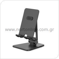 Universal Desktop Foldable Holder AhaStyle ST01 for Smartphones Charging Black