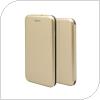 Flip Book Case inos Samsung G990B Galaxy S21 FE 5G Curved M-Folio Gold
