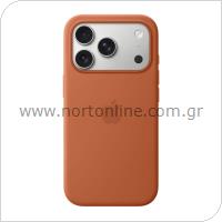 Θήκη Silicon με MagSafe Apple MGFJ4 iPhone 17 Pro Καφέ