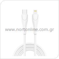 USB 2.0 Cable inos UltraCon USB C to Lightning 20W 1m White