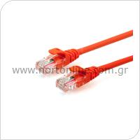 Καλώδιο Δικτύου UTP Cable CAT5e 2m Κόκκινο (Ασυσκεύαστο)