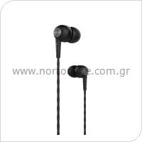 Hands Free Stereo Devia EL064 3.5mm Kintone Μαύρο