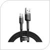 USB 2.0 Cable Baseus Cafule USB A to USB C 2A 2m Black-Grey