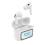 True Wireless Ακουστικά Bluetooth Devia ANC EM417 Pro4 με Μεταφραστή AI & Οθόνη Λευκό