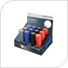 Rubber Battery Flashlight 9LEDs Homepluss 1W 55lm Multicolor (12 pcs)