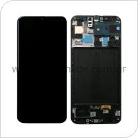 LCD with Touch Screen & Front Cover Samsung A505F Galaxy A50 Black (Original)