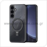 Θήκη TPU & PC Dux Ducis Aimo Magnetic MagSafe με Stand Samsung S931 Galaxy S25 5G Μαύρο