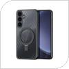 TPU & PC Back Cover Dux Ducis Aimo Magnetic MagSafe with Stand Samsung S931 Galaxy S25 5G Black