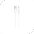 Καλώδιο Σύνδεσης USB 2.0 Foneng XS07 USB A σε Lightning 2.4Α 1.2m Λευκό