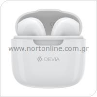 True Wireless Bluetooth Earphones Devia K1 EM057 Kintone White