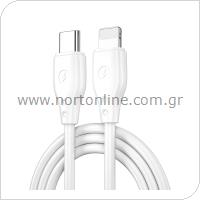 USB 2.0 Cable Wiwu Pioneer Wi-C002 USB C to Lightning 30W 1m White