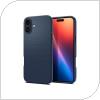 Soft TPU Back Cover Case Spigen Liquid Air Apple iPhone 16 Navy Blue