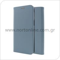 Flip Book Case inos Samsung A325F Galaxy A32 4G Curved S-Folio Pastel Blue