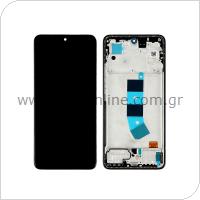 LCD with Touch Screen & Middle Plate Xiaomi Redmi Note 13 4G Midnight Black (Original)