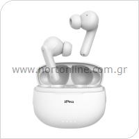 True Wireless Ακουστικά Bluetooth iPro TW300 Λευκό