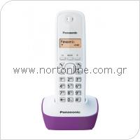 Ασύρματο Τηλέφωνο Panasonic KX-TG1611 Λευκό-Μωβ