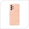 Θήκη Σιλικόνης με Card Slot Samsung EF-OA336TPEG A336B Galaxy A33 5G Ροζ