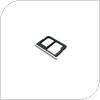 Βάση Κάρτας Sim & SD Samsung A510F Galaxy A5 (2016) Λευκό (Original)