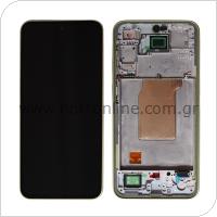 LCD with Touch Screen & Front Cover Samsung A356B Galaxy A35 5G Awesome Lemon (Original)