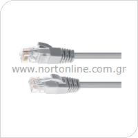 Καλώδιο Δικτύου UTP Cable CAT5e 10m Γκρι (Ασυσκεύαστο)