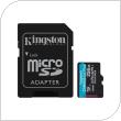 SDXC C10 UHS-I U3 Memory Card Kingston Canvas Go! Plus 170MB/s 256GB + 1 ADP