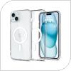 Θήκη TPU & PC Spigen Ultra Hybrid Mag Magsafe Apple iPhone 15 Plus Διάφανο-Λευκό