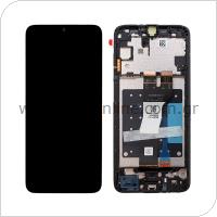 LCD with Touch Screen & Front Cover Samsung A057G Galaxy A05s Black (Original)