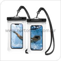 Universal Αδιάβροχη Θήκη Spigen A610 για Smartphones έως 6.9'' Διάφανο (2 τεμ.)